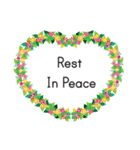 Wreath: R.I.P.（個別スタンプ：3）