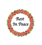 Wreath: R.I.P.（個別スタンプ：7）