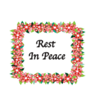 Wreath: R.I.P.（個別スタンプ：12）