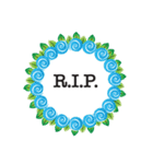 Wreath: R.I.P.（個別スタンプ：14）