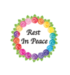 Wreath: R.I.P.（個別スタンプ：16）