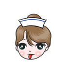 big eyes nurse（個別スタンプ：8）