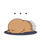 シンプルなカピバラちゃん（個別スタンプ：9）