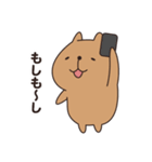 シンプルなカピバラちゃん（個別スタンプ：17）