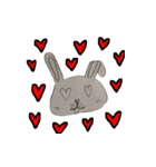 Fold ears rabbit（個別スタンプ：4）