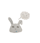 Fold ears rabbit（個別スタンプ：5）