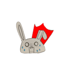 Fold ears rabbit（個別スタンプ：6）