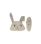 Fold ears rabbit（個別スタンプ：8）