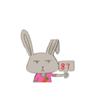 Fold ears rabbit（個別スタンプ：14）