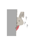 Fold ears rabbit（個別スタンプ：21）