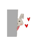Fold ears rabbit（個別スタンプ：22）