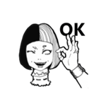 Monochrome Girls（個別スタンプ：1）