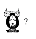 Monochrome Girls（個別スタンプ：8）