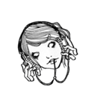 Monochrome Girls（個別スタンプ：12）