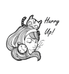 Monochrome Girls（個別スタンプ：25）