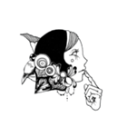 Monochrome Girls（個別スタンプ：30）