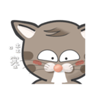 Mr Grey Little Cat with TC（個別スタンプ：18）