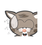 Mr Grey Little Cat with TC（個別スタンプ：24）