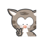 Mr Grey Little Cat with TC（個別スタンプ：29）