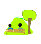 Sun and friend（個別スタンプ：6）