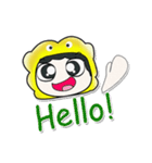 Hi..My name is Tamura..^^（個別スタンプ：1）