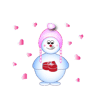 Snowman's Valentine（個別スタンプ：21）