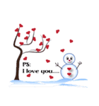 Snowman's Valentine（個別スタンプ：39）