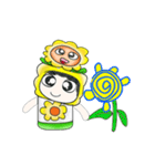 Mr. Tamura and flower ..^^（個別スタンプ：5）