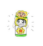 Mr. Tamura and flower ..^^（個別スタンプ：10）