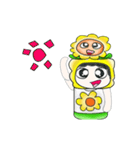 Mr. Tamura and flower ..^^（個別スタンプ：17）