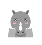 The Cute Fat Baby Rhino（個別スタンプ：6）