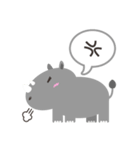 The Cute Fat Baby Rhino（個別スタンプ：9）