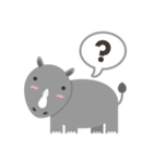 The Cute Fat Baby Rhino（個別スタンプ：10）