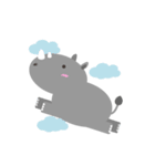 The Cute Fat Baby Rhino（個別スタンプ：12）