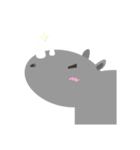 The Cute Fat Baby Rhino（個別スタンプ：15）