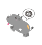 The Cute Fat Baby Rhino（個別スタンプ：22）