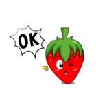 Cute Red Strawberry（個別スタンプ：4）