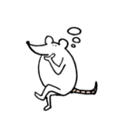 無表情ねずみ（個別スタンプ：9）