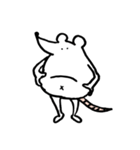 無表情ねずみ（個別スタンプ：11）