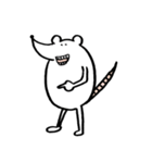無表情ねずみ（個別スタンプ：34）