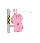 ウサギとクマ。（個別スタンプ：1）