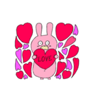 ウサギとクマ。（個別スタンプ：10）