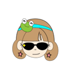 Bullfrog girl's daily life report（個別スタンプ：9）