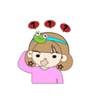 Bullfrog girl's daily life report（個別スタンプ：19）