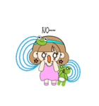 Bullfrog girl's daily life report（個別スタンプ：24）