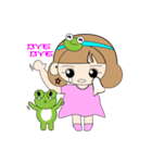 Bullfrog girl's daily life report（個別スタンプ：30）