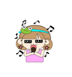 Bullfrog girl's daily life report（個別スタンプ：32）