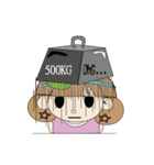 Bullfrog girl's daily life report（個別スタンプ：37）