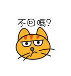 Lazy typing？ Naughty cat speak for you（個別スタンプ：5）