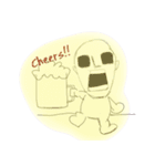 Thinker ＆ Scream（個別スタンプ：10）